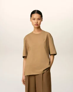 T-shirt Marron Ami De Coeur Coupe Cosy En Coton