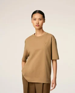 T-shirt Marron Ami De Coeur Coupe Cosy En Coton