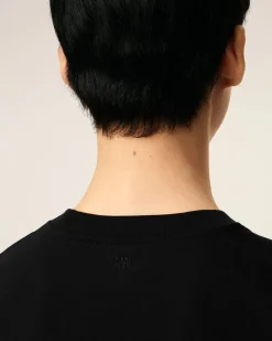 T-shirt Noir Ami De Coeur En Coton