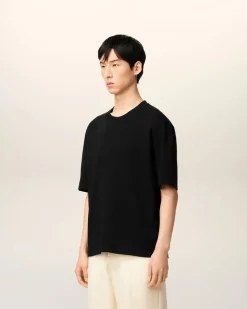 T-shirt Noir Ami De Coeur En Coton