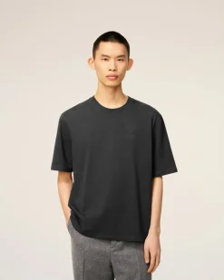 T-shirt Noir Ami De Coeur Coupe Cosy En Coton