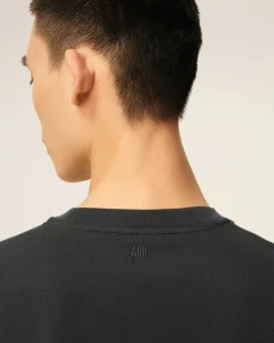 T-shirt Noir Ami De Coeur Coupe Cosy En Coton