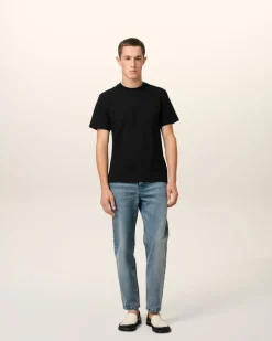 T-shirt Noir Ami de Coeur En Coton