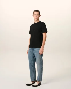 T-shirt Noir Ami de Coeur En Coton