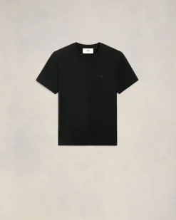 T-shirt Noir Ami de Coeur En Coton