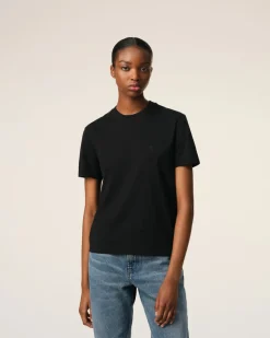 T-shirt Noir Ami de Coeur En Coton