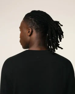 T-shirt Noir Ami De Coeur En Coton Biologique