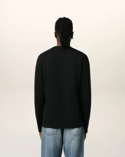 T-shirt Noir Ami De Coeur En Coton Biologique