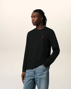 T-shirt Noir Ami De Coeur En Coton Biologique