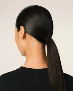 T-shirt Noir Ami De Coeur En Coton Biologique