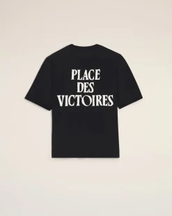 T-shirt noir Ami de Coeur et imprimé