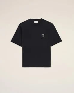 T-shirt noir Ami de Coeur et imprimé