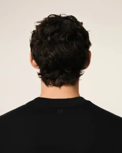 T-shirt Noir Ami De Coeur En Coton Biologique