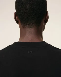 T-shirt Noir Ami De Coeur En Coton