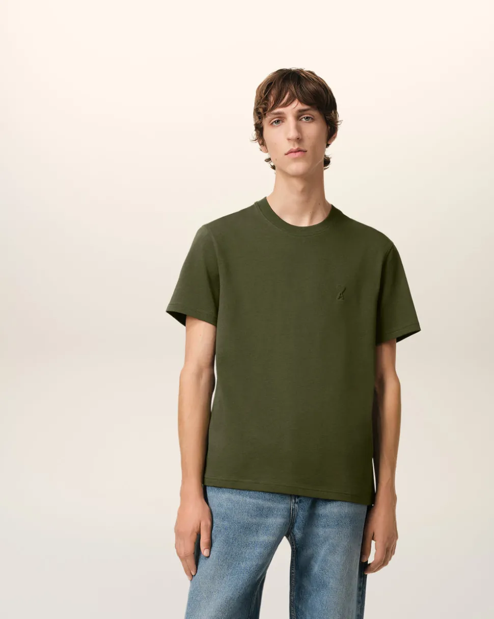 T-Shirt Vert Ami de Coeur En Coton