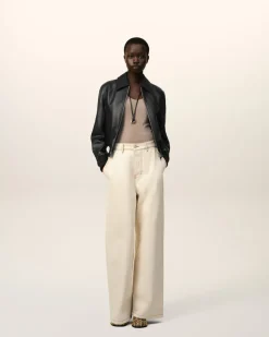 Veste Zippée En Cuir