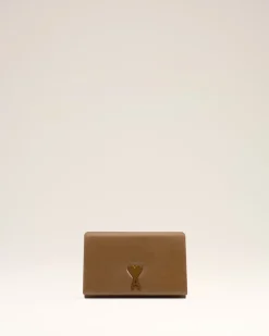 Wallet On Strap Marron Voulez Vous En Cuir Lisse