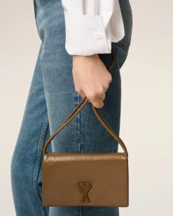 Wallet On Strap Marron Voulez Vous En Cuir Lisse